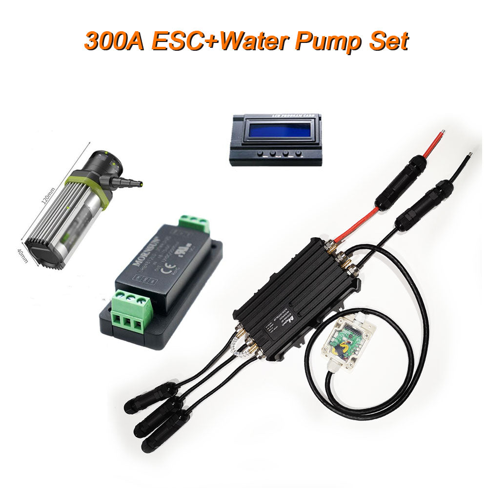 MAYRC Speed Controller Fully Waterproof 300A ESC with Internal UBEC for Electric Surfboard Efoil Hydrofoil Boat