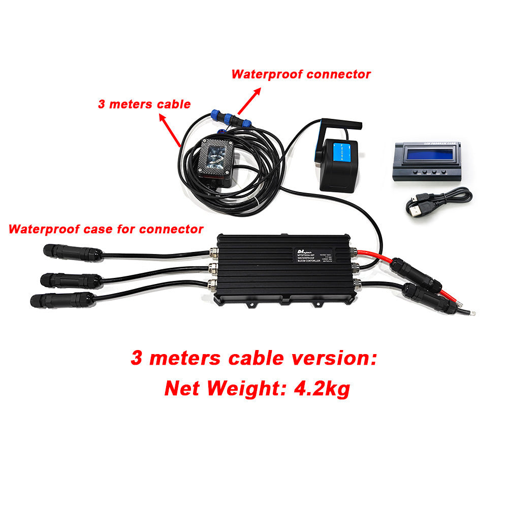 Maytech IP68 Waterproof & Watercooled 500A 60V ESC Marine BLDC Controller for Jetski Electric Boat Surfboard Jetsurf