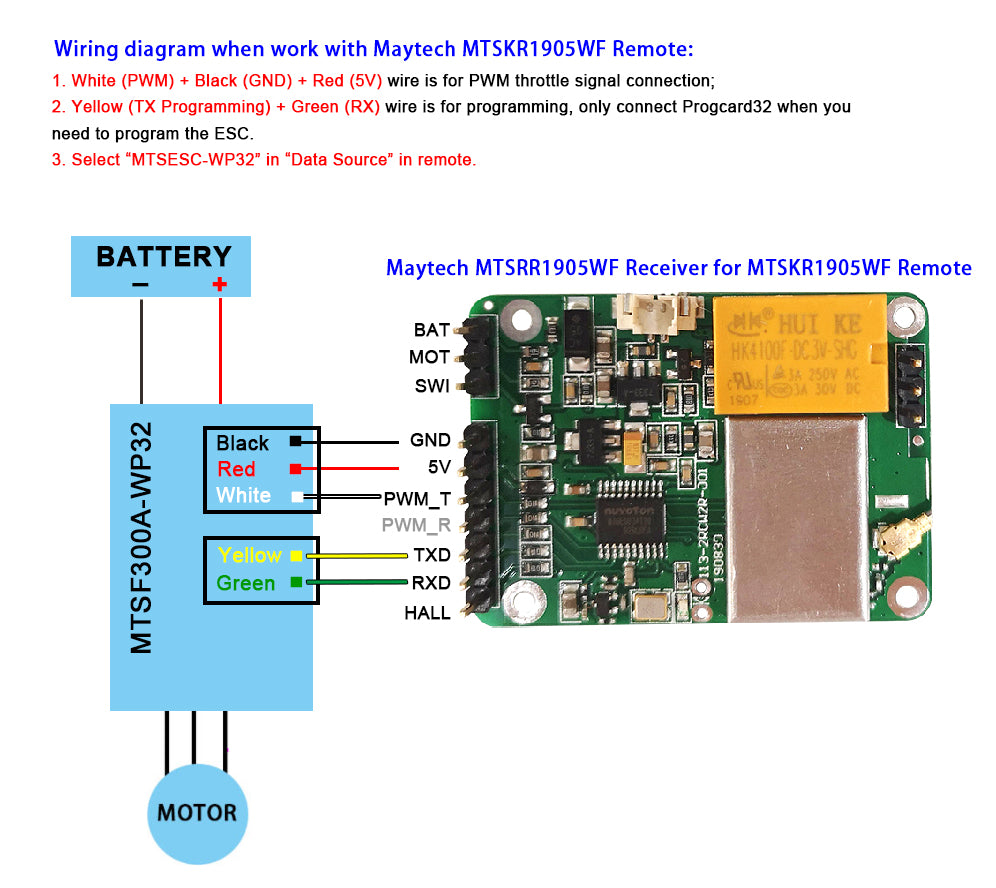 In Stock MTSF300A-WP32-HV 300A 75V Marine ESC Controller Bidirectional for Efoil Hydrofoil SUP Board