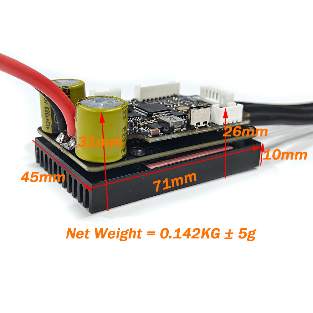 In Stock MTSPF60100 100A VESC with Heat Fin for DIY Foil Assist Esk8 Elongboard Fighting Robots