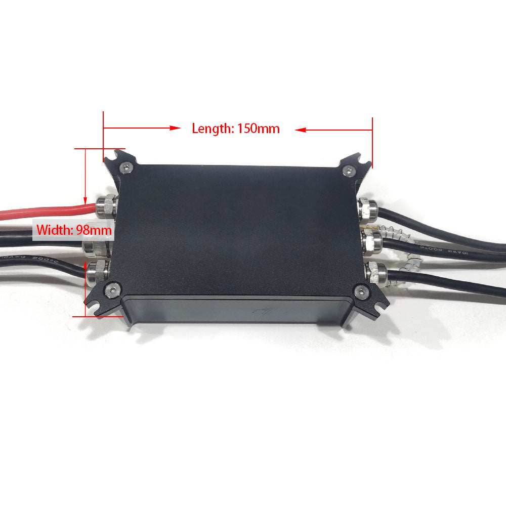 IP68 Waterproof 75V 200A Marine VESC Speed Controller V75/300 based ESC for Efoil Electric Hydrofoil Kayak Go Kart