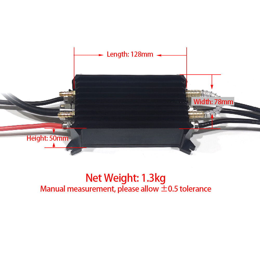 IP68 Waterproof 75V 200A Marine VESC Speed Controller V75/300 based ESC for Efoil Electric Hydrofoil Kayak Go Kart
