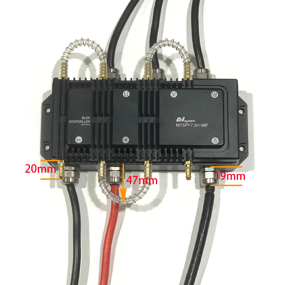 IP68 Waterproof 75V 300A Marine VESC based on V75/300 for Efoil Surfboard Kayak
