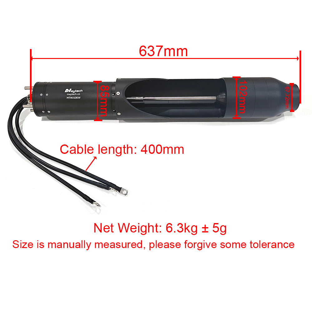 Maytech MTWJ10KW Jet Propulsion Underwater Thruster for Jet Drive Kayak Jet Pump Motor with Impeller for Jet Drive Kayak Electric Boat
