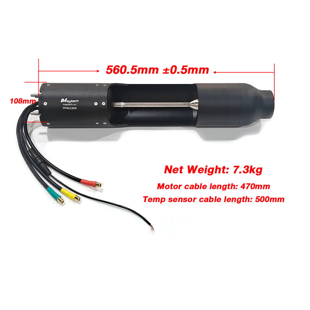 Maytech MTWJ12KW IP68 Waterproof Jet Pump Engine for Jet Drive Kayak Boat Raft Jetski Surfboard