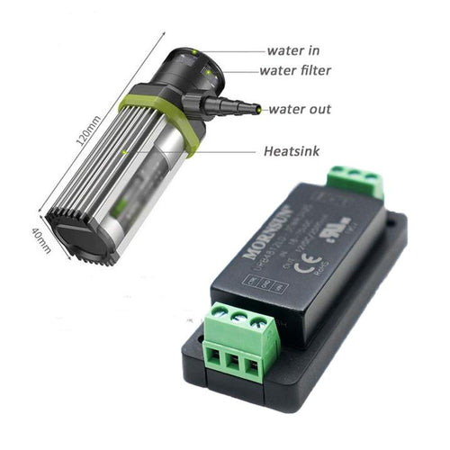 12V 30W Water Pump with 18-75V / 40-160V Convert to 12V DC-DC Module UBEC System for Electric Surfboard Boat Underwater Thruster System