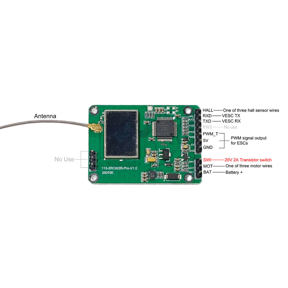 Maytech GPS & IMU Remote MTSKR26WF V5.0 IP68 Waterproof Remote with for Efoil DIY Foil Assist Jetboard