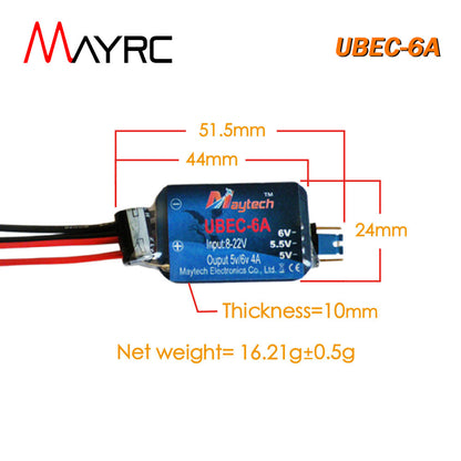 MAYRC 4A 5A 6A 20A UBEC 12V 20V Brushless ESC for Baitboats/DIY Drone/Eletric Skateboard/Monster Trucks
