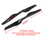 Quiet 28'' x 9.2'' inch Carbon Fiber Composite Propeller Folding Blades for Agricultural Plant Protection Aerial Photography Drone