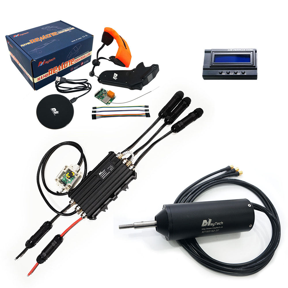 Maytech Fully Waterproof Efoil Kit MTI65162 Motor + 300A ESC + MTSKR1905WF V2 Remote Electric Foil Hydrofoil Kit