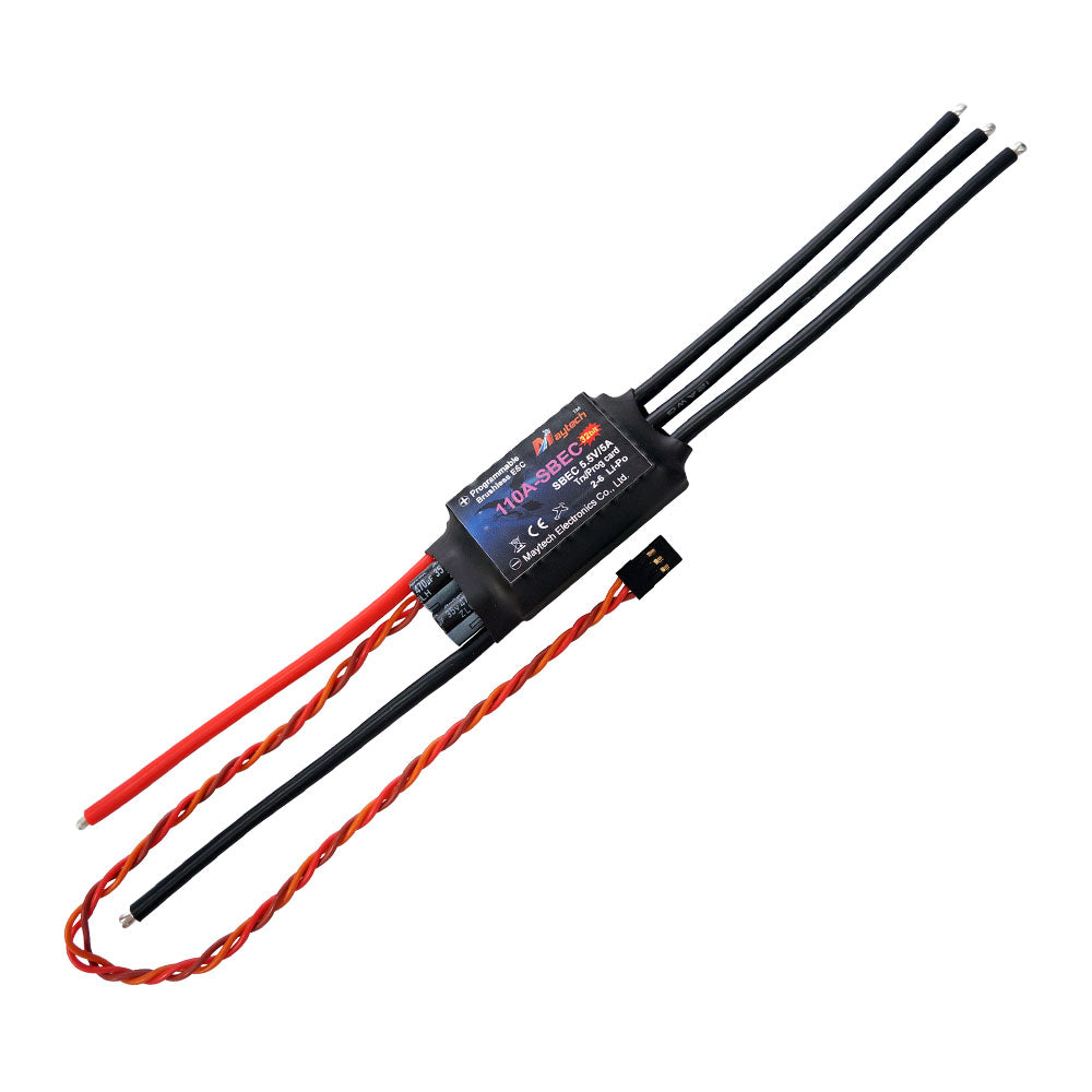 MAYRC 110A 5.5V/5A SBEC 2S-S Falcon Pro 32bit Firmware Brushless ESC for Sailplanes Quadcopter Freestyle Drone