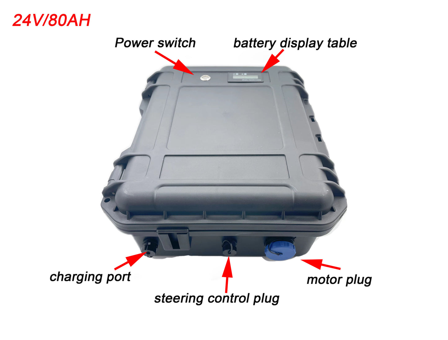 MAYRC 12V/40AH-24V/160AH Underwater Booster Battery for Underwater Thruster Sprayer Pumps Boat ROV Robot