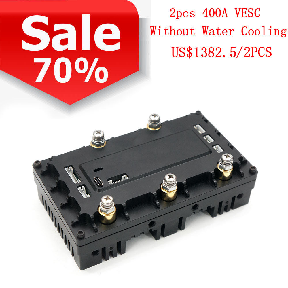 Mayrc 2pcs 400A 85V MTSVESC7.5H Base on VESC Brushless Sensor Motor Speed Controller for Efoil, Electric Surfboard