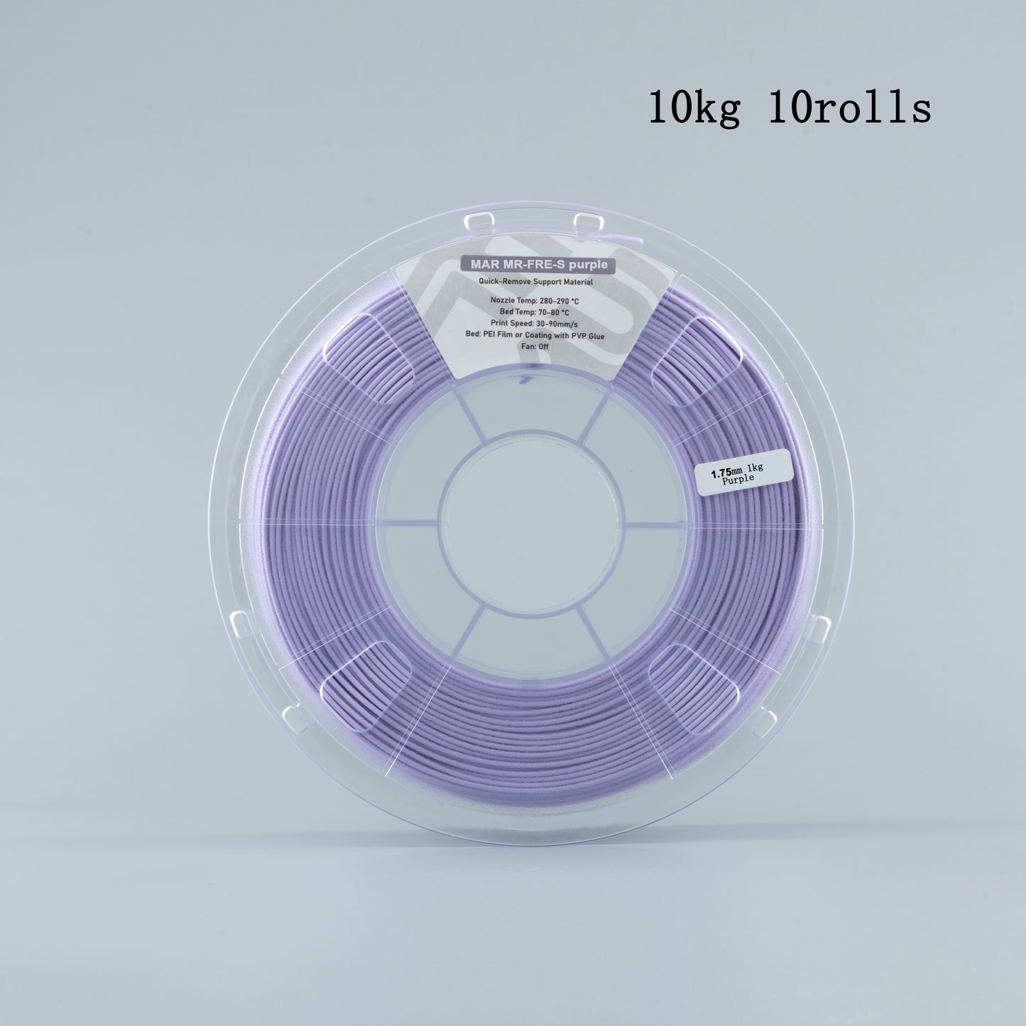 MR-FRE 3D Printing Support Materials Green Purple Easy Peel Rint Material 1.75mm No Water Soluble Wide Compatibility Printing