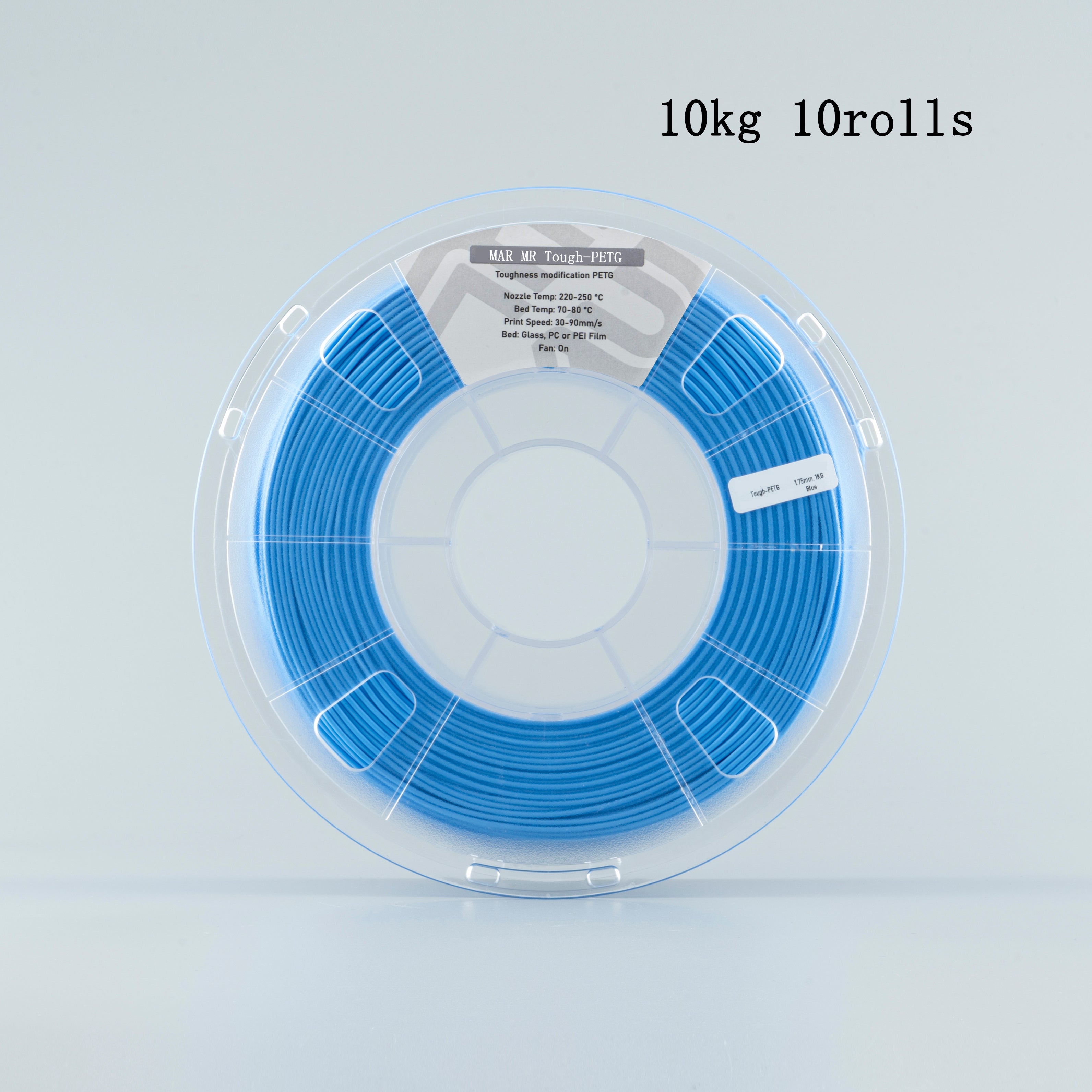 3D Printer Filament PETG 1.75mm Plastic Filament Consumables PETG Material for 3D Printer Blue Color Printing Materials