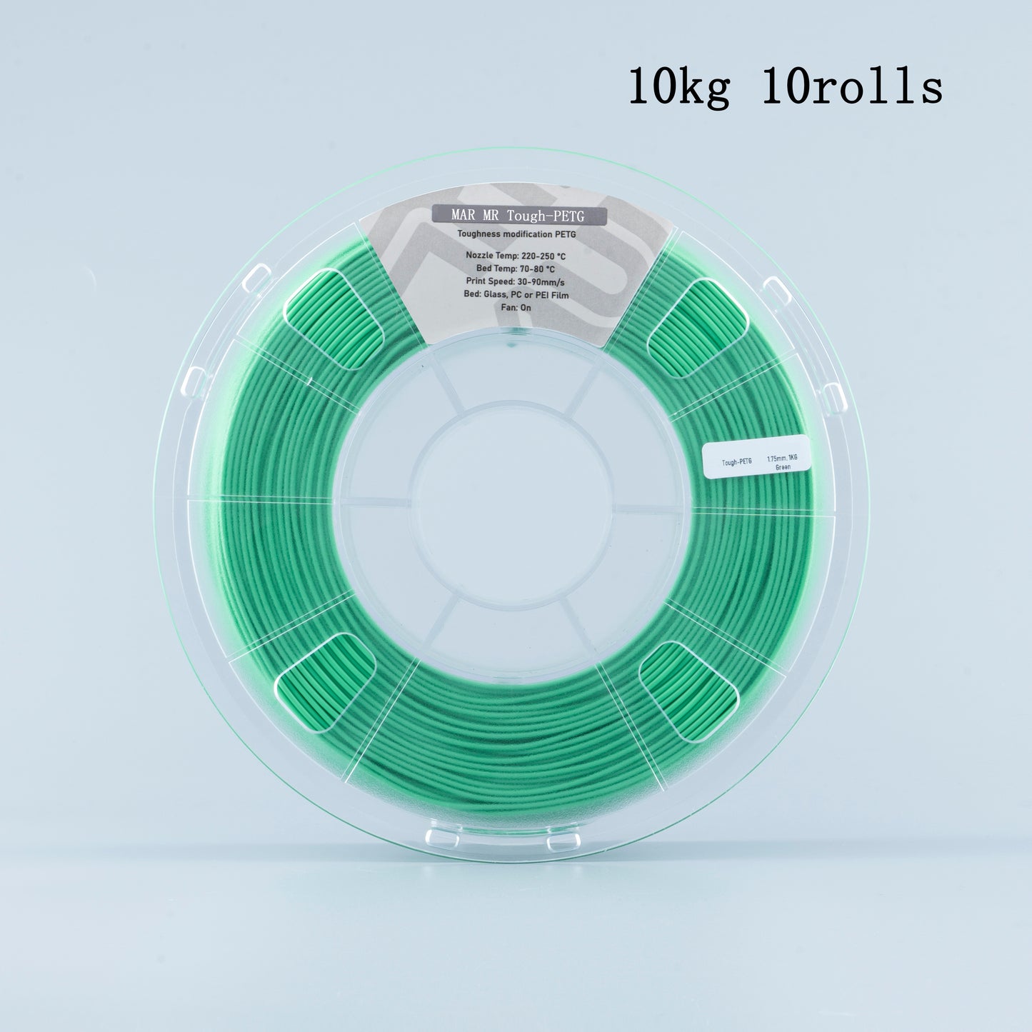 Mayrc Green PETG Filament 1kg For 3D Printer 1.75MM Good Toughness 100% no Bubble With Spool Consumable Material