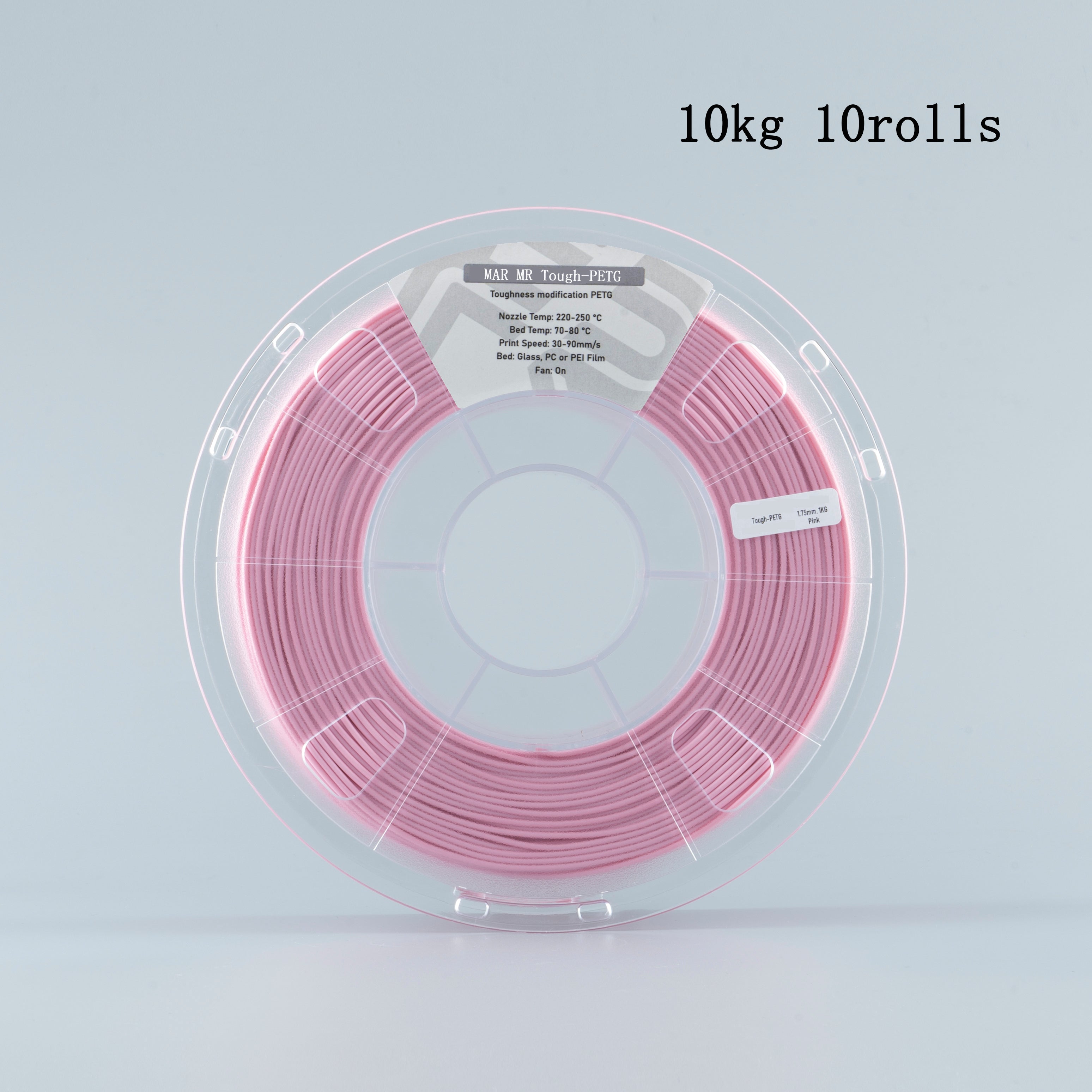 Mayrc MR-Tough-PETG Pink 3D printing material 10kg High Flow Toughness Modification PETG for Can Handle