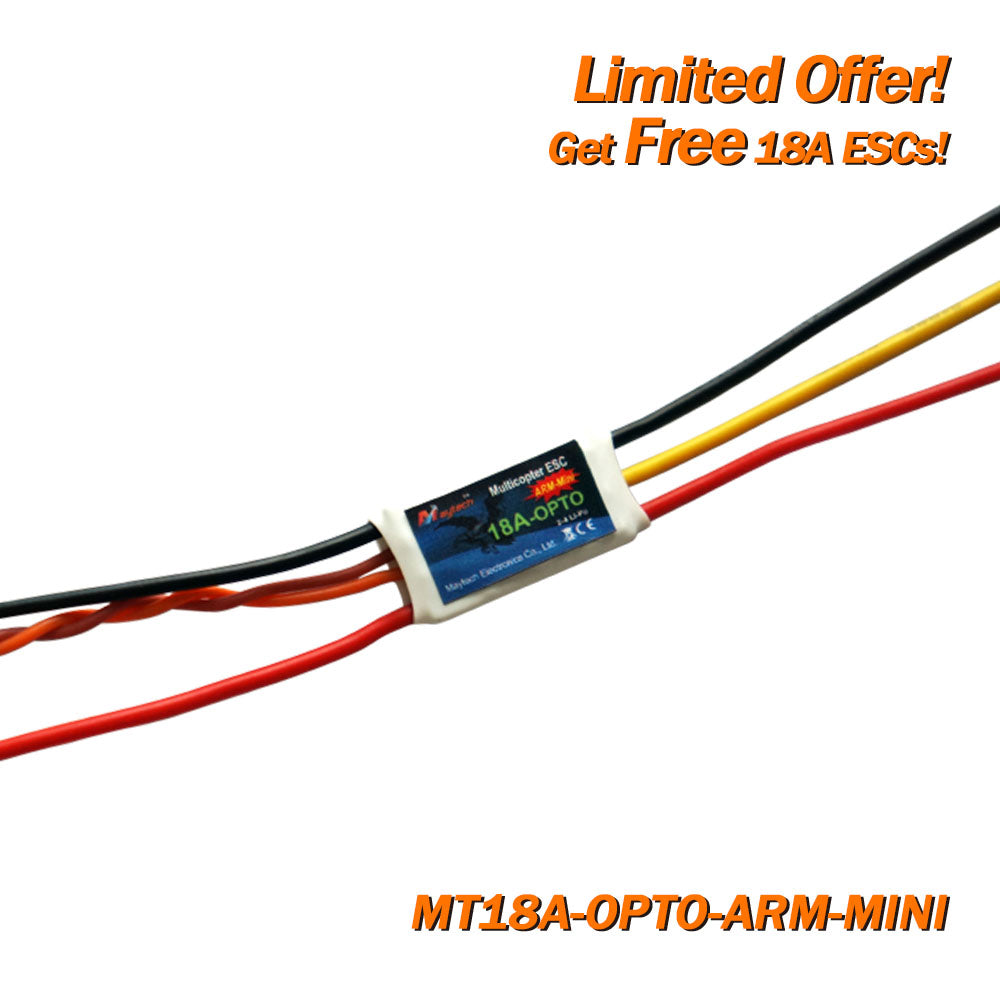 (Giveaway) Get Free 6A-18A ESCs When Place Any Order