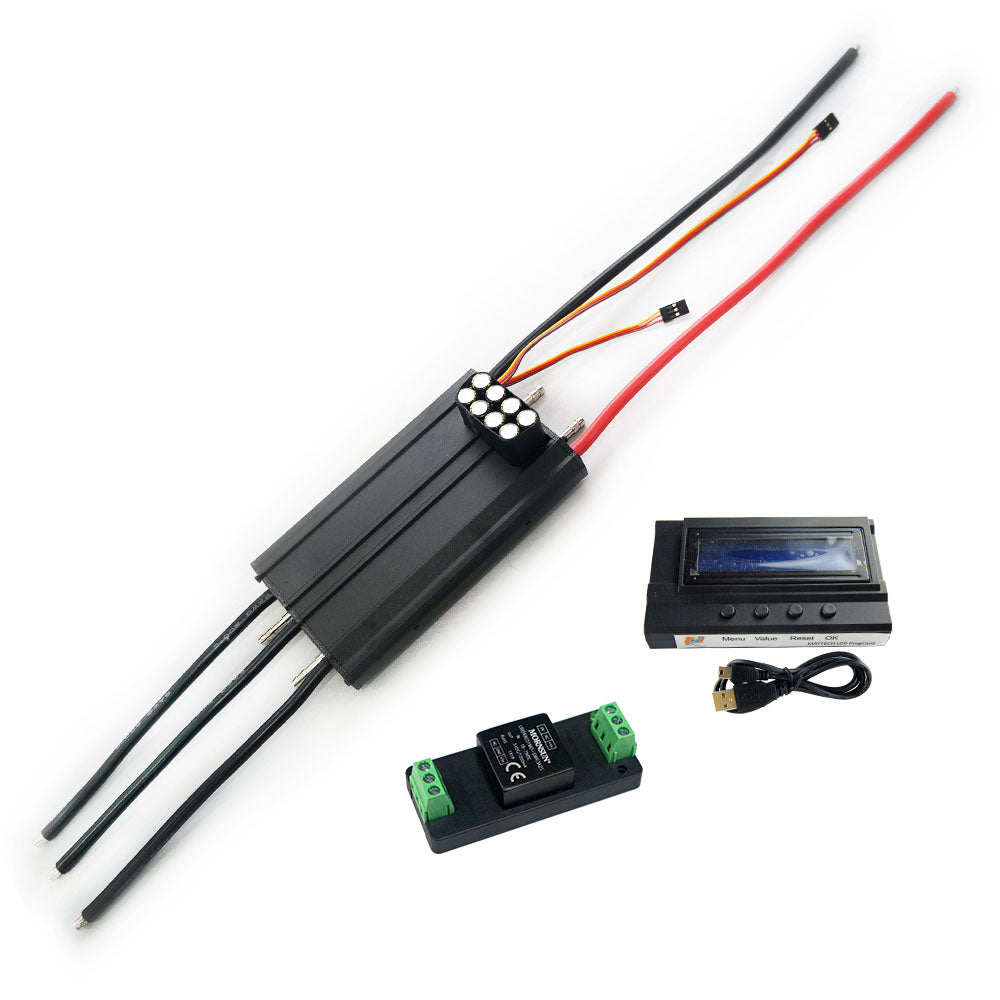 Maytech 300A ESC Speed Controller with Water-cooling Aliminum Case for Electric Surfboard Efoil Hydrofoil Boat Kayak