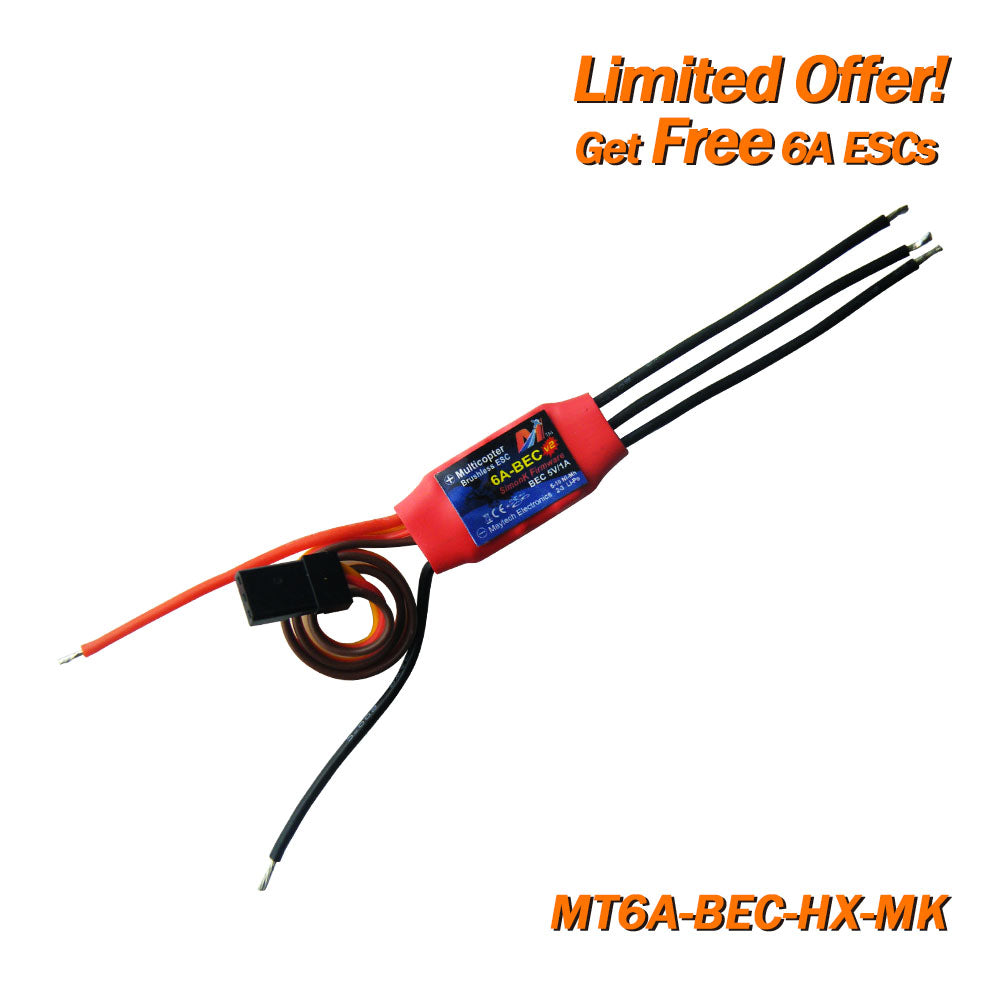 (Giveaway) Get Free 6A-18A ESCs When Place Any Order