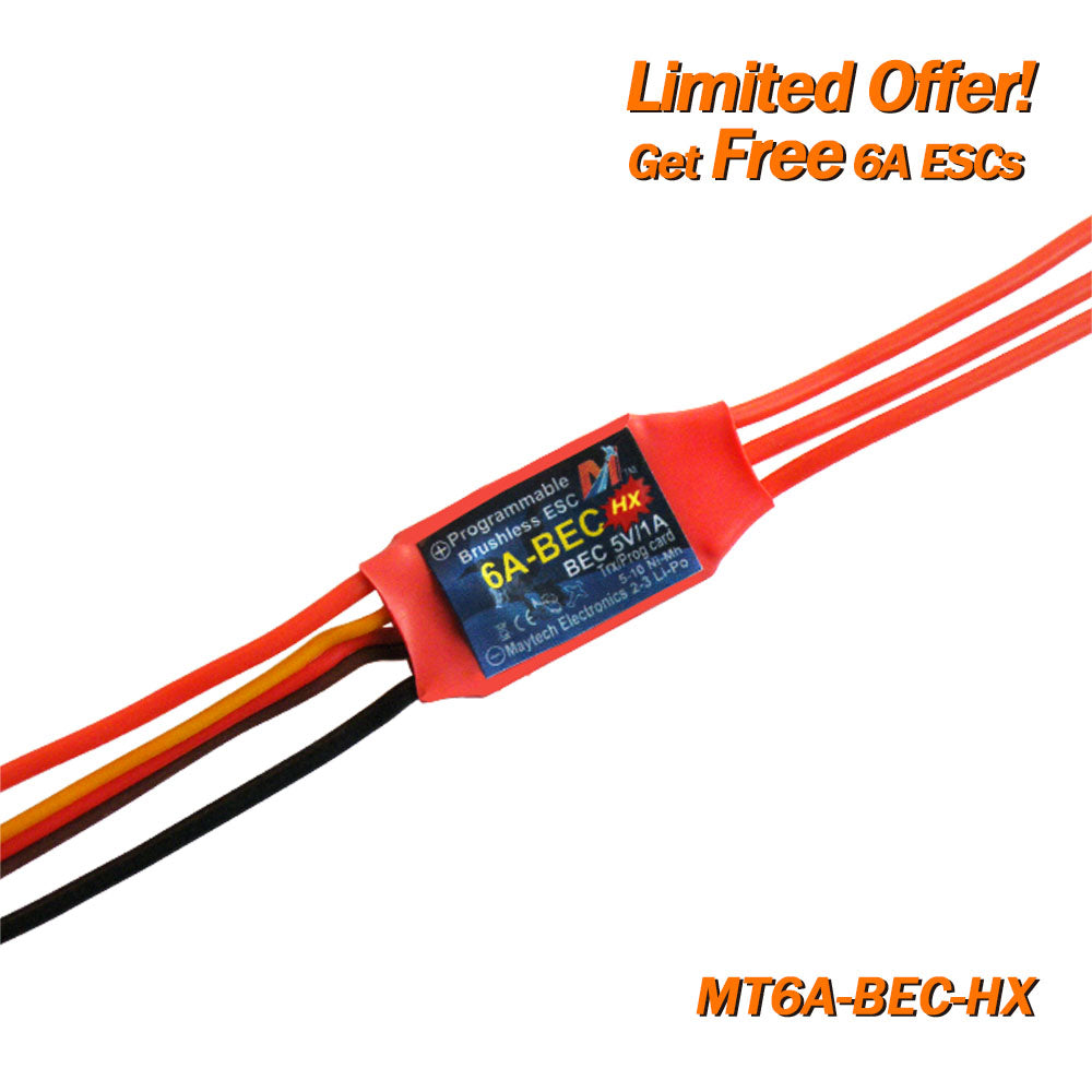 (Giveaway) Get Free 6A-18A ESCs When Place Any Order