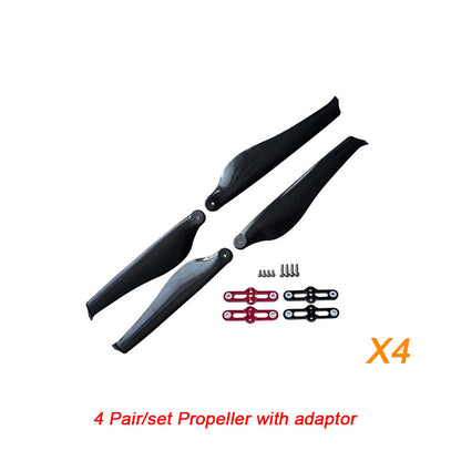 MAYRC Low Noise Fold Blade Carbon Fiber 16.0 x 5Inch Propeller for Agriculture Photography UAV