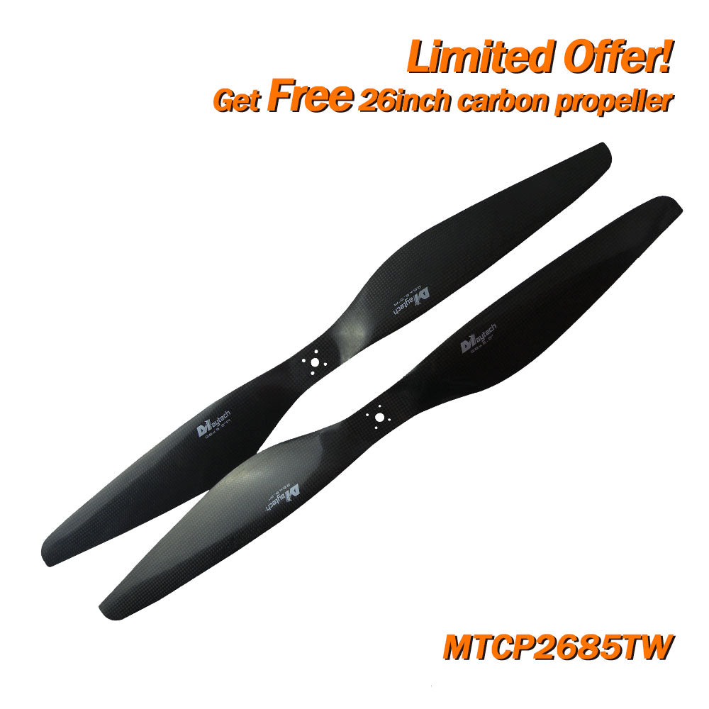 (Giveaway) Get Free 24-32 inch Carbon Fiber Propeller When Place any Order