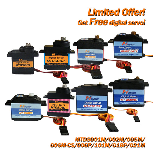 (Giveaway) Get Free Digital Servo/Waterproof Servo When Place Any Order