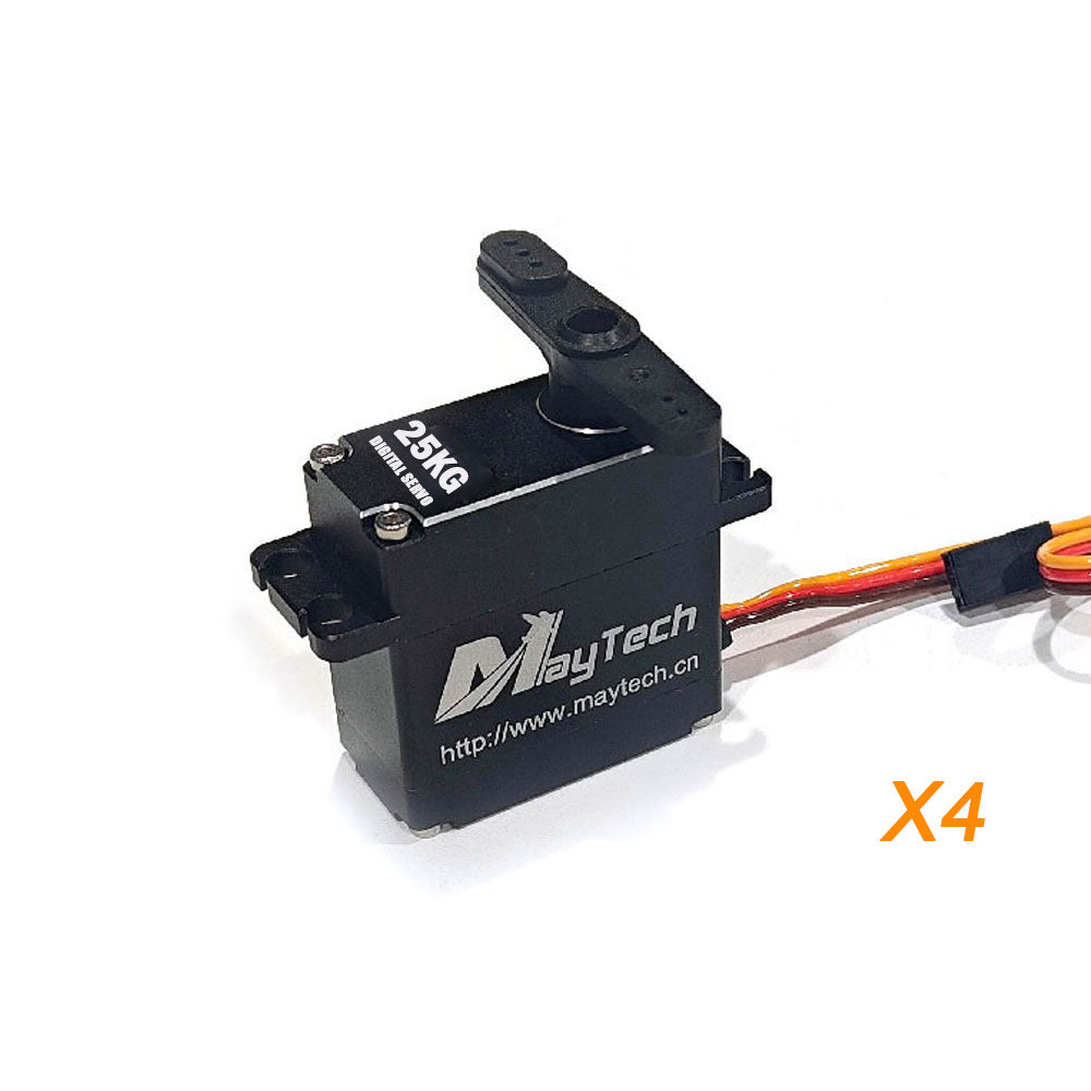 MAYRC 0.08sec/60° Metal Gear 25kg/cm Torque Degree Digital Servo for RC Cars Boat Duct Plane Body Stainless Steel