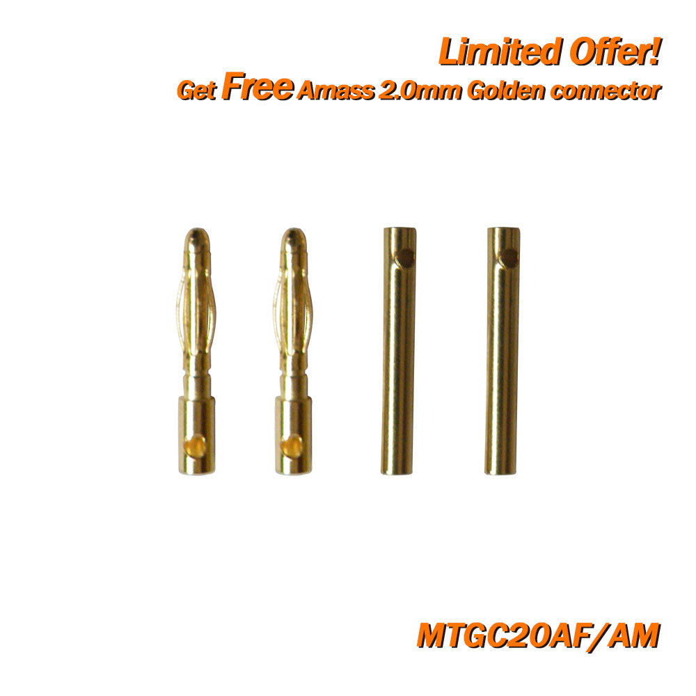 (Giveaway) Get Free Amass Golden Connector/Protector/JST Extension Cable When Place any Order (Random Color)
