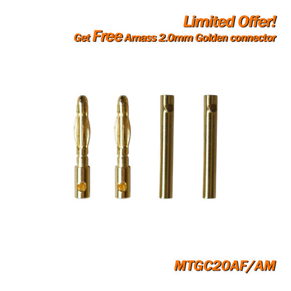 (Giveaway) Get Free Amass Golden Connector/Protector/JST Extension Cable When Place any Order (Random Color)
