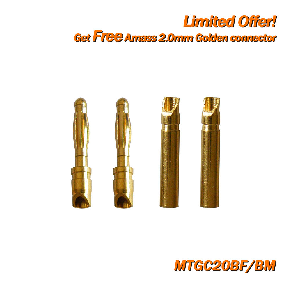 (Giveaway) Get Free Amass Golden Connector/Protector/JST Extension Cable When Place any Order (Random Color)