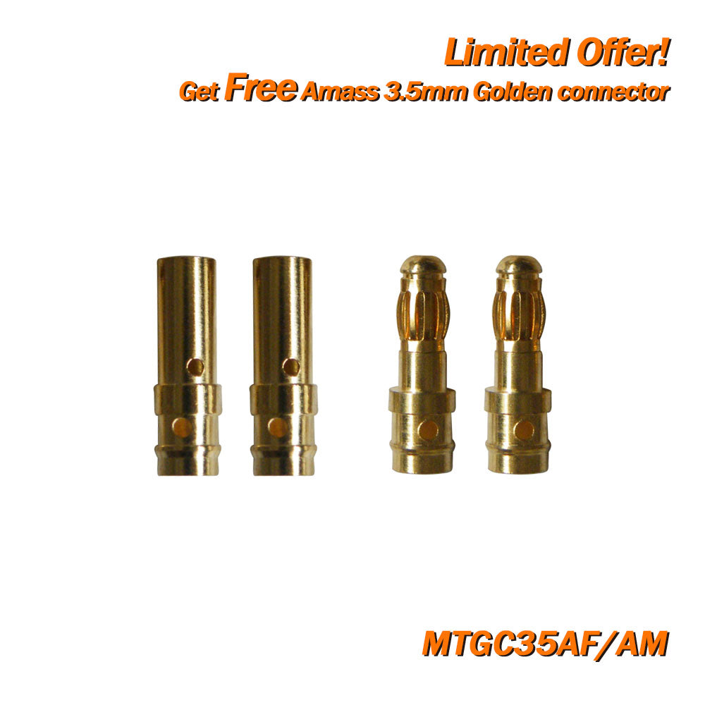 (Giveaway) Get Free Amass Golden Connector/Protector/JST Extension Cable When Place any Order (Random Color)