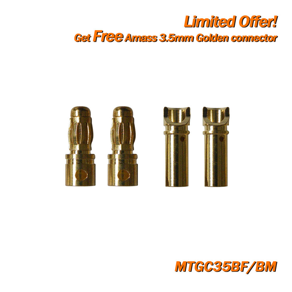 (Giveaway) Get Free Amass Golden Connector/Protector/JST Extension Cable When Place any Order (Random Color)