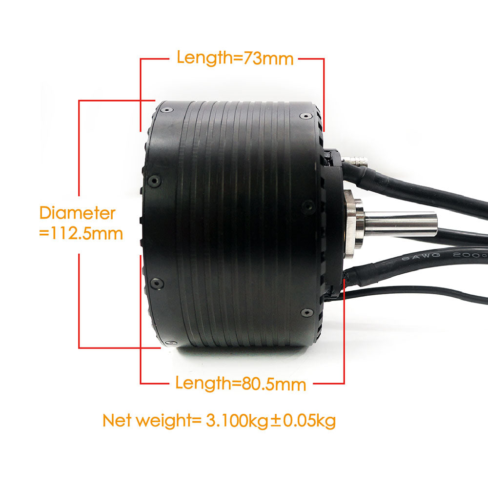 Maytech Brushless 180KV Water-cooled Outrunner Sensorless Motor MTO11270 12.5KW Powerful Engine for Esurf Efoil RC Boat Robots