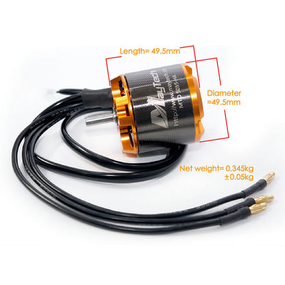 Maytech 5055 70/220KV Brushless Outrunner Sensored Motor Open Cover with 6mm Shaft for ESK8 Ebike