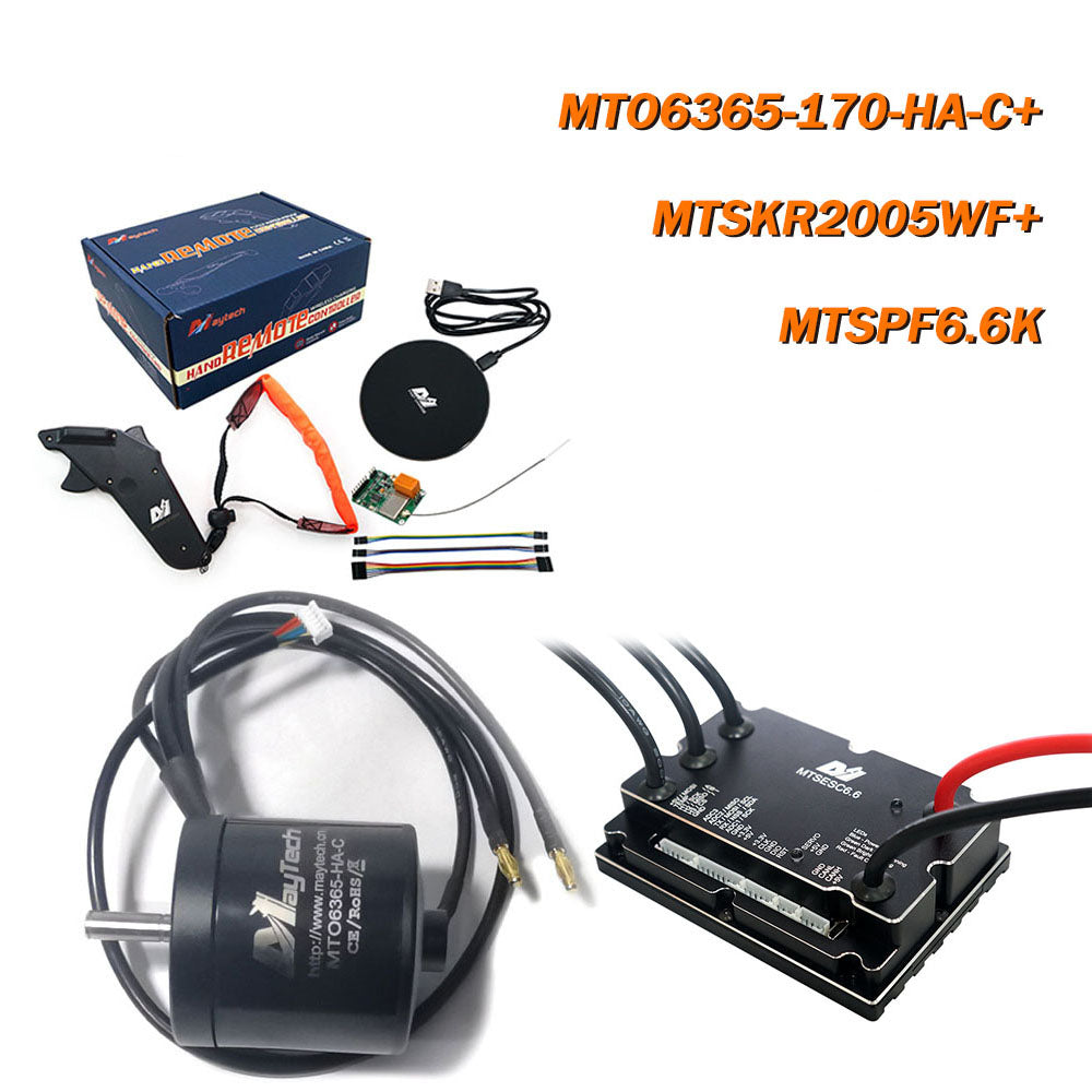 MAYRC Kit 200A V6.0 VESC 6365 6374 90KV 170KV 200KV Hall Motor Wireless Remote Controller for Skateboard Parts