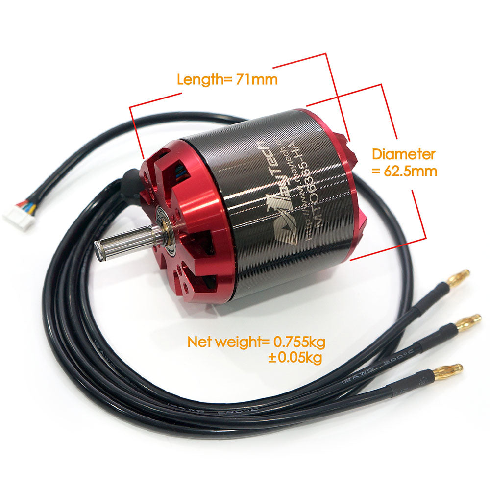 Maytech BLDC Outrunner Sensored Motor MTO6365 200KV for Electric Skateboard E-scooter ESK8 Ebike