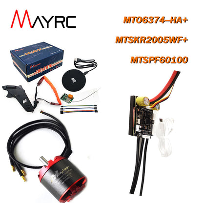 MAYRC Kit 100A VESC 6365 6374 90KV 170KV 200KV Hall Motor Wireless Remote Controller for Skateboard Electric