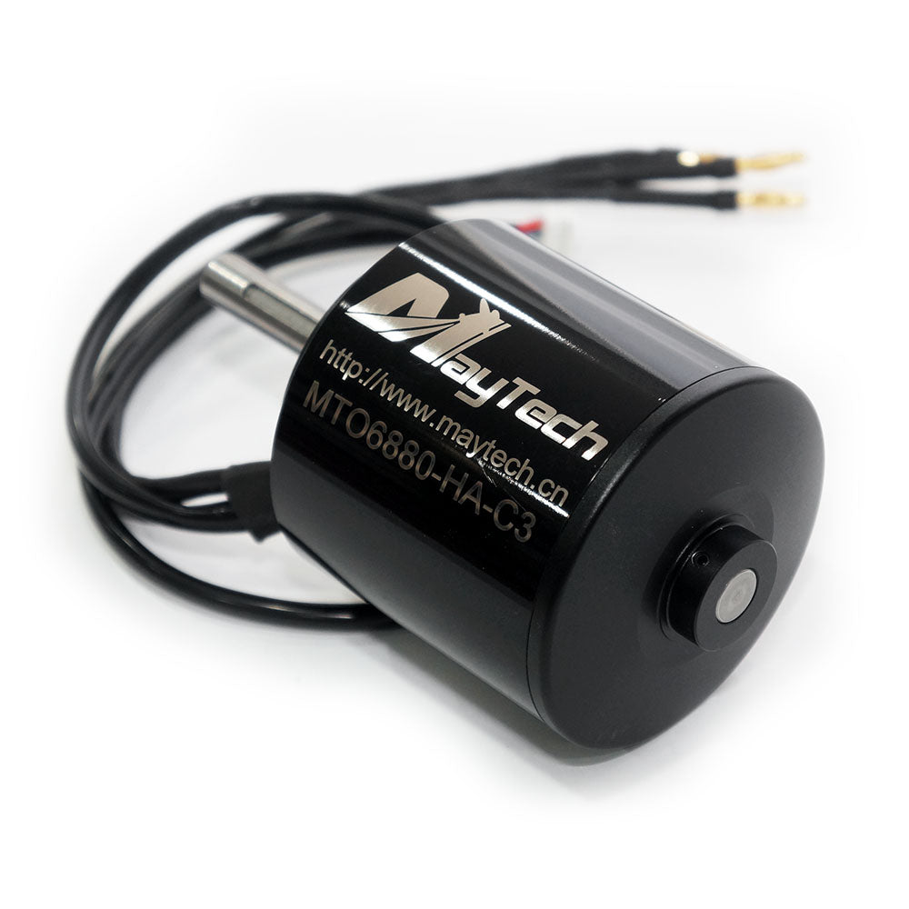 Maytech 6880 190KV Brushless Outrunner Sensored Motor with Big Bearing 10mm Shaft Battle Hardened for Fighting Robot Electric Mountainboard Offroad