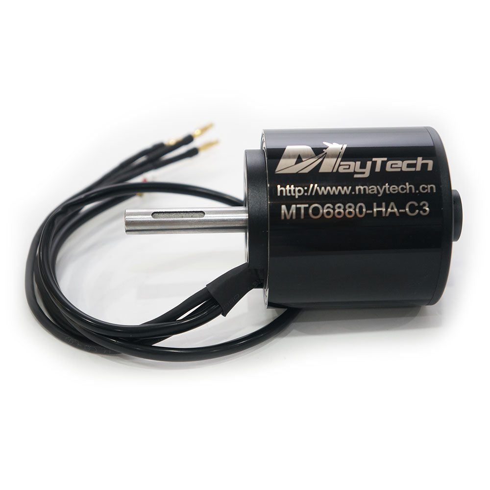 Maytech 6880 190KV Brushless Outrunner Sensored Motor with Big Bearing 10mm Shaft Battle Hardened for Fighting Robot Electric Mountainboard Offroad