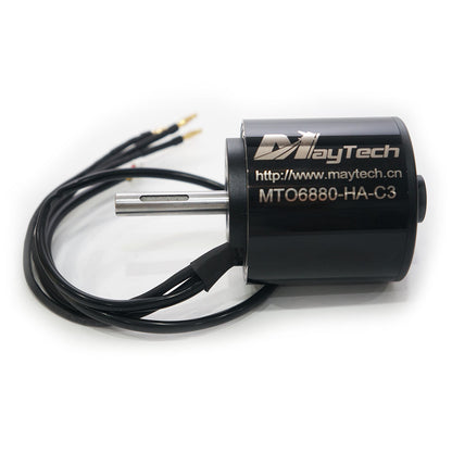 Maytech 6880 190KV Brushless Outrunner Sensored Motor with Big Bearing 10mm Shaft Battle Hardened for Fighting Robot Electric Mountainboard Offroad