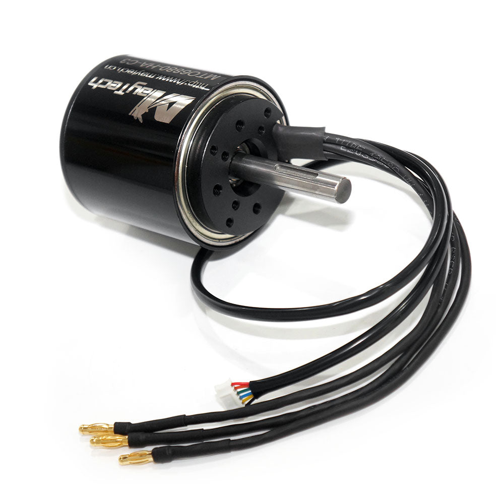 Maytech 6880 190KV Brushless Outrunner Sensored Motor with Big Bearing 10mm Shaft Battle Hardened for Fighting Robot Electric Mountainboard Offroad