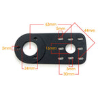 Maytech MTSKT310DB Double Kingpin Trucks with Motor Mount Dual Belt-driven Electric Skateboard Truck for DIY Electric Longboard ESK8